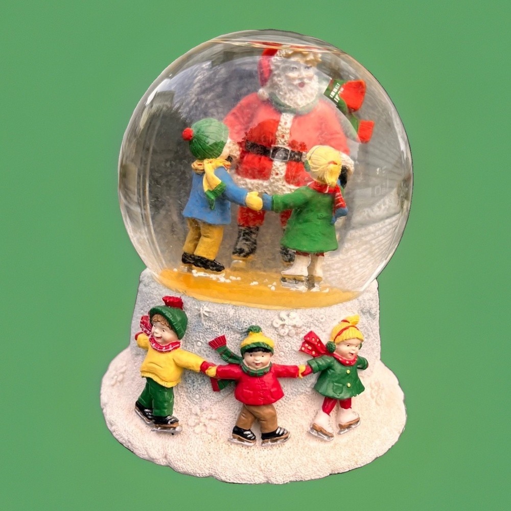 San Francisco Music Box‎ Santa Water Globe Here Comes Santa Claus 1996